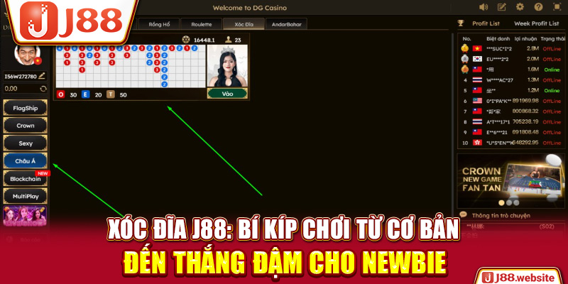 Xóc Đĩa J88: Bí Kíp Chơi Từ Cơ Bản Đến Thắng Đậm Cho Newbie