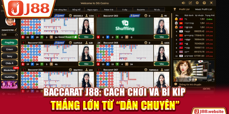 Baccarat J88: Cách Chơi Và Bí Kíp Thắng Lớn Từ “Dân Chuyên”